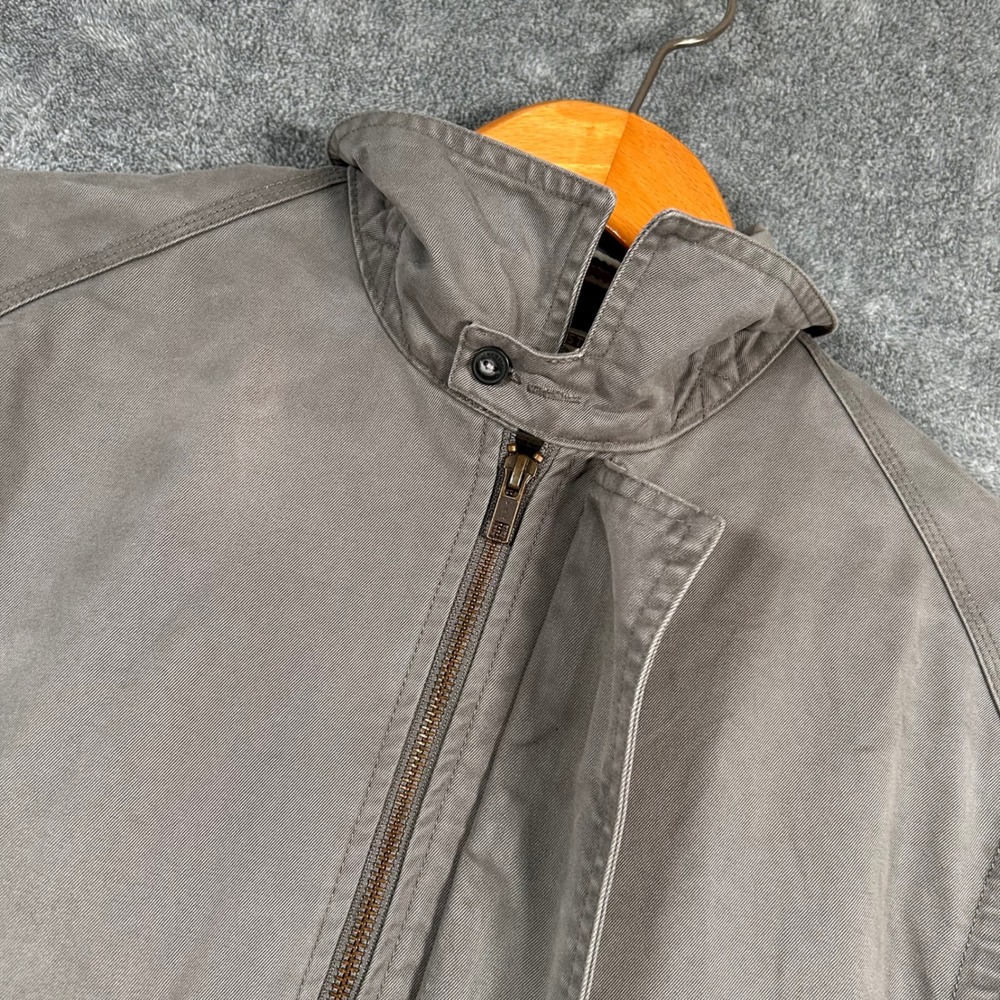White Stuff Harrington Jacket Laundered Classics Mens S Taupe Grey Cotton Twill - Picture 7 of 16